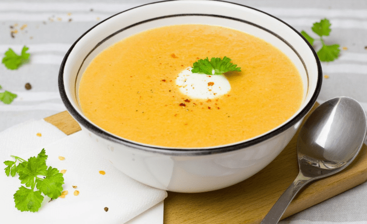 Recipe lentil soup with coconut oil