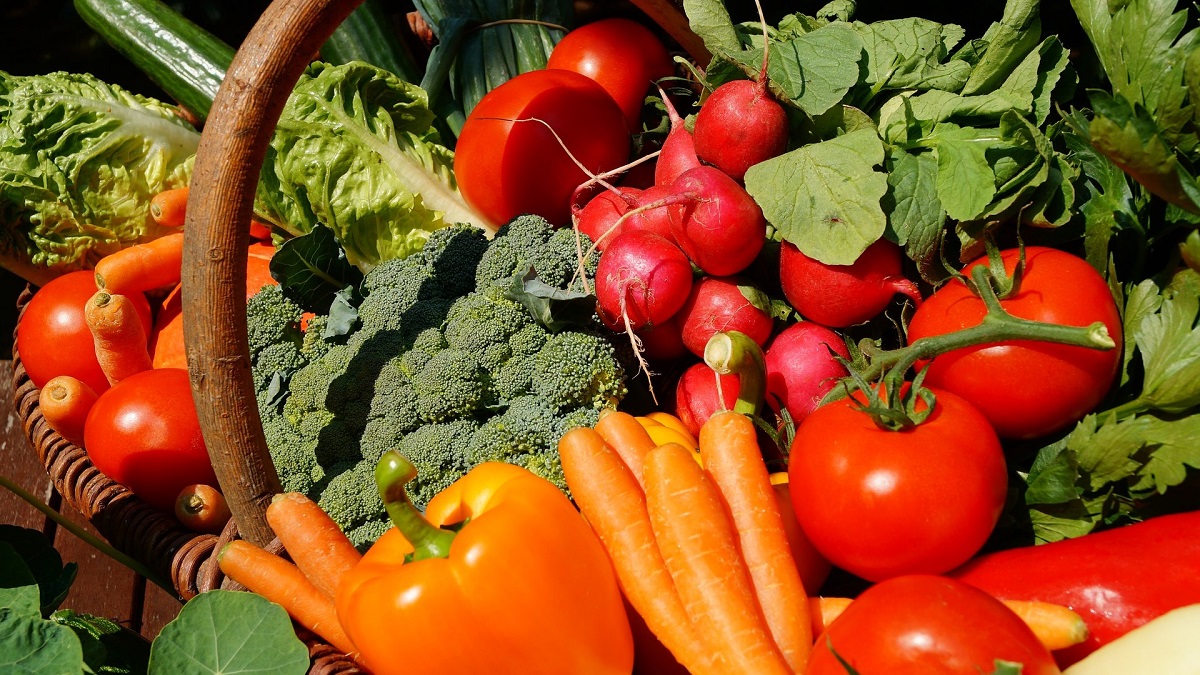 Raw fruits and vegetables help prevent moisture deficiency