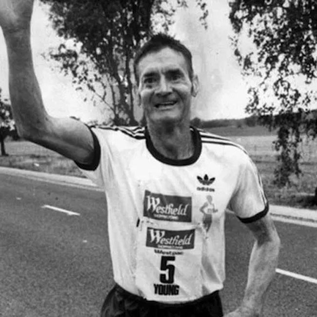 Cliff Young the national hero of Australia.